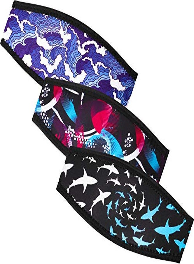 Skylety 3 Pieces Mask Strap Cover Dive Strap Cover Scuba Comfortable and Non Slip Diving Wrapping Strap for Dive and Snorkel Masks Water Sports - Image 1
